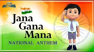 Jana Gana Mana Indian National Anthem with Vir the Robot Boy  WowKidz Action [upl. by Burnett]