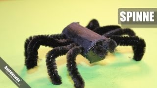 Halloween Spinne  Halloween Spider  Kinderbasteln  Kids Crafts [upl. by Burroughs]