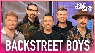 Backstreet Boys Reveal How Theyre Getting In Shape For DNA World Tour [upl. by Aicilram]