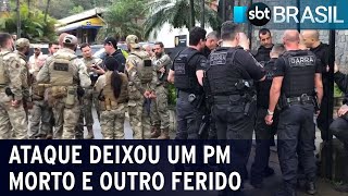 Polícia prende dois suspeitos de matar PM no Guarujá  SBT Brasil 280723 [upl. by Anidam]