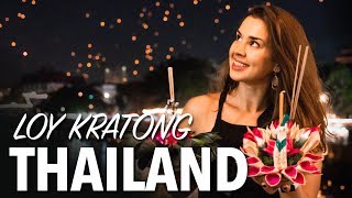 WHAT IS LOY KRATHONG FESTIVAL  Chiang Mai Floating Lantern Festival Thailand [upl. by Nael]