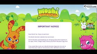 Moshi Monsters final moments [upl. by Osrit]