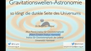 Vortrag über GravitationswellenAstronomie bei Arduino Hannover [upl. by Adnoval]