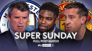 Manchester Derby FULL Super Sunday post match analysis with Keane Richards and Neville 🍿 [upl. by Ineslta]