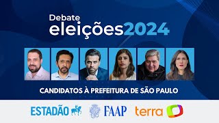 VEJA O DEBATE COMPLETO À PREFEITURA DE SÃO PAULO  ELEIÇÕES 2024  ASSISTA À INTEGRA [upl. by Eissoj]