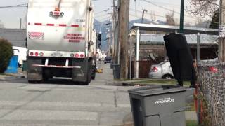 Garbage Pick Up On OUR Side In Alley Way Part 1 [upl. by Emmet]