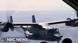 US military Osprey aircraft crashes off coast of Japan [upl. by Leanard627]