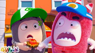 Food Fued  Oddbods  Food Adventures  Cartoons for Kids [upl. by Eiblehs]