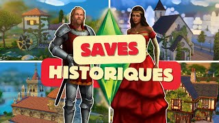 Voyager dans le TEMPS avec ces SAUVEGARDES Sims 4  👑  DÉCOUVERTES SAVES SIMS 4 [upl. by Etteloc]