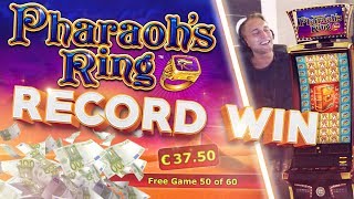 MUST SEE RECORD WIN ON PHARAOHS RING  BIGGEST COMEBACK ON YOUTUBE Casino  High limit [upl. by Vincent]