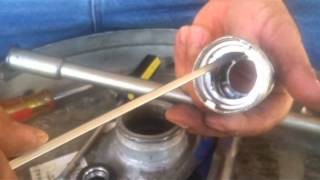 How to open Heineken New Castle quotletter Squot kegs for a kettle [upl. by Nilad617]