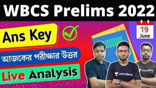 WBCS 2022 Answer Key  wbcs preliminary answer key 2022  Exam Analysis  Alamin Sir 🔥 [upl. by Ellevart]