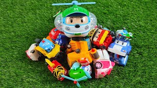 Mainan Robocar POLI Amber Poacher Roy Mark Bucky Dump Max Helly Cap Schoolb  POLI car 14 [upl. by Norted695]