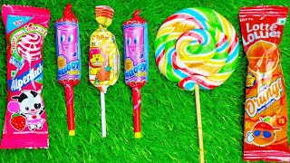 Satisfying video Asmr lollipops candy and chocolate gummy candy unboxing video Asmr [upl. by Ravert]