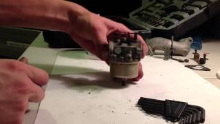 Craftsman 8hp snowblower carb re build how to [upl. by Umont866]