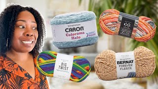 Yarn Snob Reviews Crappy Yarns from JOANN COULD THESE BE THE WORST YARNS YET [upl. by Lrem861]