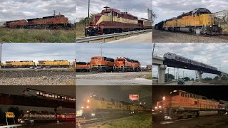 Trains across DFW  Ft P3 GVRX UP Local UP Dash 9’s Texrail BNSF amp More November 3 2024 [upl. by Llennod]