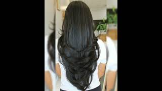 quotVShaped Haircut for Curly Wavy and Straight Hairquot [upl. by Nived]