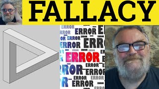 🔵 Fallacy Meaning  Fallacious Examples  Fallacy Defined  GRE Vocabulary [upl. by Ardisj]