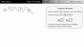 Reguła de lHospitala  zadanie 8 [upl. by Anyahs396]