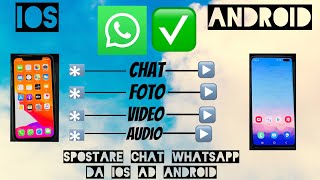 spostare chat whatsapp da iOS ad Android [upl. by Schonfield]