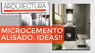 ✨ MICROCEMENTO ALISADO ✨  IDEAS  USOS  DECO  Baños suelos cocina colores y más [upl. by Ardnatal213]