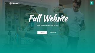 How To Make Website Using HTML CSS  Create Complete Responsive Website Step by Step [upl. by Ecirtap]