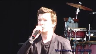 Rick Astley live  Never Gonna Give You Up HD  Alton Towers UK  23052010 [upl. by Nnylarac460]