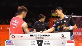 Semi Finals  Jonatan Christie Ina vs Leong Jun Hao mas  Kumamoto Masters Japan 2024 [upl. by Nnylyma]