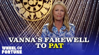 Vannas Farewell to Pat  S41  Wheel of Fortune [upl. by Falcone]