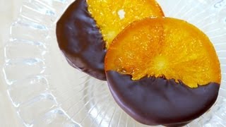 Chocolate Dipped Candied Orange Slices Orangette 輪切り オランジェット ギフト ラッピング Recipe [upl. by Bunting355]