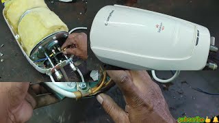 Electrical Crompton water geyser working repair telugu [upl. by Brander574]