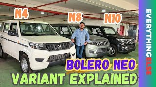 Bolero Neo Variant Explained  N4 VS N8 VS N10  Most Value for money [upl. by Weksler723]