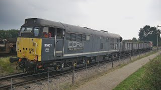 Northampton amp Lamport Railway 2024 Gala  Steam amp Diesel Passenger amp Freight 31601 [upl. by Annaynek12]