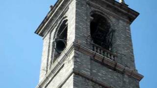 Church bells ring in Varenna ItalyAVI [upl. by Creight559]