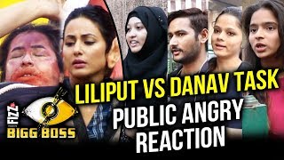 Lilliputs And Daanavs Task  Bigg Boss 11  Public Angry On Hina Khan [upl. by Anica]