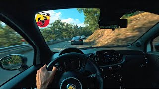 Can an ABARTH Competizione keep up with real sportscars POV Chasing an FType V6 amp BMW M2 [upl. by Enert]