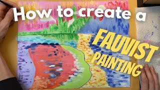 Fauvism Painting Tutorial  André Derain [upl. by Verras]