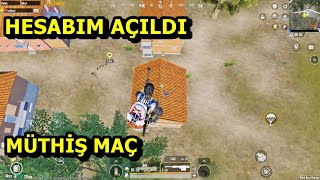 HESABIM AÇILDI  MÜTHİŞ MAÇ BATUR GAME SOLO SQUAD PUBG MOBİLE [upl. by Ossie331]