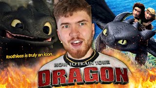 A MASTERPIECE  How To Train Your Dragon 2010  First Time Watching  REACTION [upl. by Lindi]