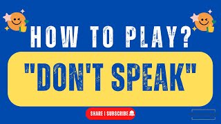 quotDONT SPEAKquot  Fun Body Language Activity 😀 How to Play Series   NonVerbal Communication [upl. by Ahcurb760]