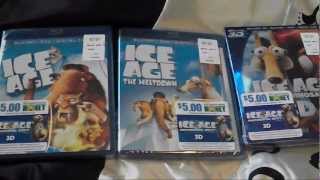 ICE AGE Trilogy Bluray Collection unboxing Dawn of the Dinosaurs 3D [upl. by Ynogoham363]