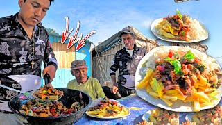 De tiempos Mi Papá visita al Tío Adrián y Cocinamos un rico LOMO SALTADO a leña [upl. by Ihteerp]