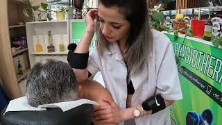 ASMR》Chair massage experience in a shopping mall》Back Shoulder Neck Massage [upl. by Airotkiv]