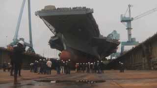 Dry Dock 12 Flooded at Newport News Shipbuilding [upl. by Felisha]