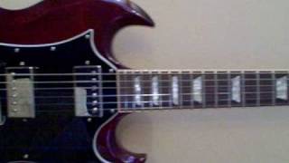 My SG Faded with pickup coverslightnining bolts [upl. by Tybi911]