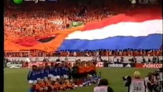 EURO 2000 Italy vs Netherlands National Anthem [upl. by Wanonah]