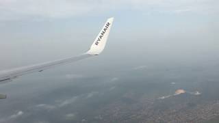 Budapest BUD landing  Ryanair B737800 [upl. by Gromme]