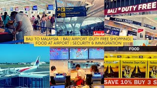 Bali to India via Malaysia  Duty Free Shopping  Security amp Immigration balivlog denpasar bali [upl. by Airamas930]