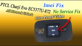 Charji Evo Unlock EC5377u872  PTCL Huawei Evo  No Service Fix Imei Fix  Evo Charji No service [upl. by Cannell]